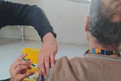 تزریق مرحله دوم واکسن کرونا مرکز کاهش آسیب آوای امیدبخش حیات در شهرستان اسلامشهر